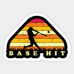 BASE HIT - BASEBALL Sticker